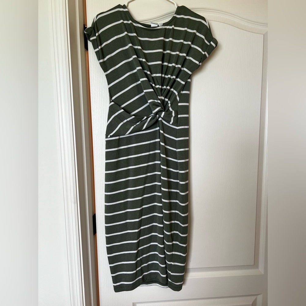 Gap Striped Green Dress